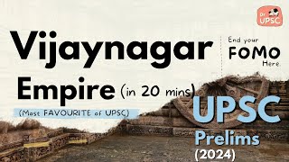 ⚡Complete VIJAYNAGAR EMPIRETHE END of FOMO💊 🔥UPSC Prelims 2024 [upl. by Nahsaj]