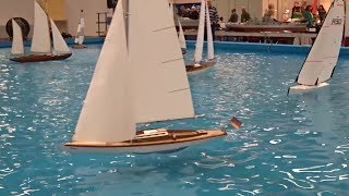 RC Segelschiffe mit echtem Windantrieb im Pool ♦ Intermodellbau Dortmund 2017 [upl. by Bunce]