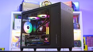 My EPIC ASUS AP201 SFF Gaming PC Build  Full Build Guide amp Benchmarks 13600K amp RTX 4070 Ti [upl. by Fidellas]