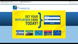 How to get MyPlaywin Card to play online Playwin lotto games [upl. by Akcira]