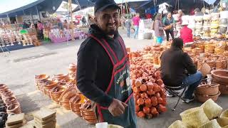 Mercado de artesanías de Barro en la Central de Abastos de Toluca [upl. by Ahsimik]