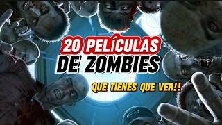 20 PELICULAS DE ZOMBIES QUE TIENES QUE VER [upl. by Hersh]