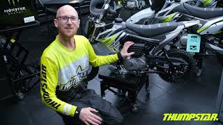 Thumpstar Pit Bike Review  TSB 70cc A4 Dirt Bike  Designed in Australia [upl. by Acisseg]