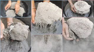 Asmr  Super soft dusty sand cement dry water crumbling satisfying video [upl. by Hamlin]