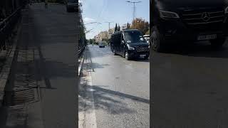 Prime Minister of Greece Motorcade driving in Athens [upl. by Edasalof]