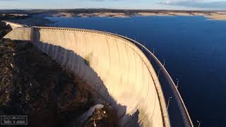 A vista de dron Presa de Almendra [upl. by Uehttam838]