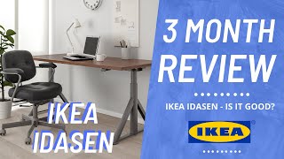 IKEA IDASEN  REVIEW AFTER 3 MONTHS  IS IT GOOD  SITSTAND DESK [upl. by Crichton]