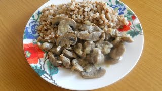 Куриные желудки с грибами 🍄 Вкусно и недорого [upl. by Margarethe]