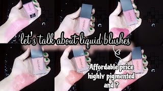 Best AFFORDABLE blushes in Pakistan  blush swatches  liquid blush review [upl. by Drallim513]