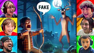 OH DEER Hilarious Hunting Game FGTeeV 6 Player Family Gameplay [upl. by Nylhsa476]