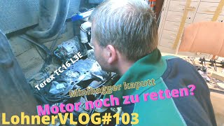 LohnerVLOG103 Motorschaden am Terex TC16 Minibagger I Zylinderkopfdichtung erneuern I Fendt Xylon [upl. by Anaiuq]