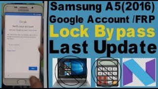 Samsung A52016 Google Account FRP Lock Bypass Last Update Without Pc [upl. by Ddahc]