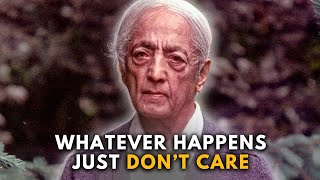 When Jiddu Krishnamurti Shocked His Audience The Philosophy Of Not Caring [upl. by Linetta]