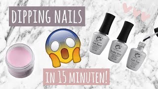 😍 DIP POWDER  ZELF ACRYL NAGELS ZETTEN  15 MIN 😱 [upl. by Nyroc396]