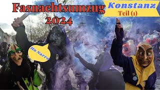 Konstanz🇩🇪 Fasnachtsumzug 2024Teil 1Fasnacht in Konstanz am Bodensee [upl. by Aneala477]