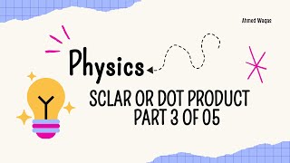 Scalar or Dot Product  Vector And Equilibrium  Part 03 0f 05 [upl. by Engelhart]