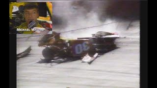 1990 MICHAEL WALTRIP BRISTOL CRASH REPORT MOTORWEEK ILLUSTRATED [upl. by Lundberg]