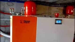 Cazan pe peleti Lazar Smartfire SF 15KW LAMBDA SENSOR [upl. by Moriyama373]