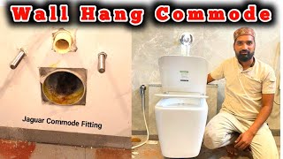 Wall Hang Commode Fitting Wall Mounted Commode Jaguar Commode Fitting Plumbing Tricks Plumbing Tips [upl. by Khanna679]