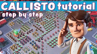 CALLISTO  step by step TUTORIAL 🤓 learn HOW TO SOLO  BOOM BEACH operation gameplayattack strategy [upl. by Anuahsar]