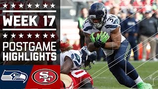 Seahawks vs 49ers  NFL Week 17 Game Highlights [upl. by Ettevahs]