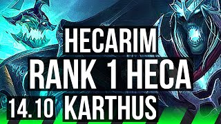 HECARIM vs KARTHUS JGL  Rank 1 Heca Rank 5 1000 games 626  KR Challenger  1410 [upl. by Tayib897]