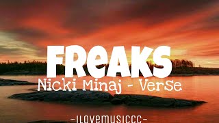 Nicki Minaj  Freaks Verse  Lyrics [upl. by Shifra]