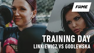 FAME MMA 3 TRAINING DAY Godlewska vs Linkiewicz [upl. by Adiana]