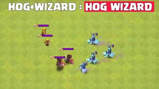 How Strong Is MAX Hog Wizard  Clash of clans [upl. by Ahsla]