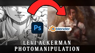 Levi Ackerman Photo Manipulation SPEED ART [upl. by Guillemette276]