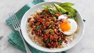 Honey Soy Pork Mince StirFry With Egg [upl. by Egerton]