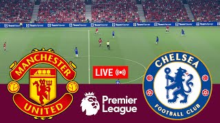 LIVE Manchester United vs Chelsea Premier League 2425 Full Match  Video Game Simulation [upl. by Ward394]