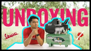 2 HP VESPA AIR COMPRESSOR  UNBOXING  TAGALOG [upl. by Ellehsar922]