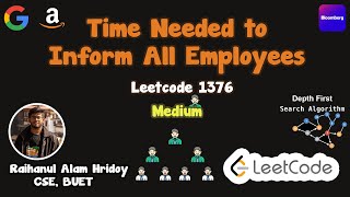 Time Needed to Inform All Employees  Leetcode 1376  Java [upl. by Long]