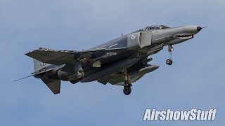 USAF F4 Phantom II Arrival  Spirit of St Louis Airshow 2016 [upl. by Leumhs]