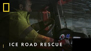 Trucks Collide Head On  Ice Road Rescue  National Geographic UK [upl. by Ardnnek]