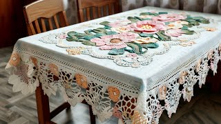 Stunning crocheted tablecloths ideas and inspirations [upl. by Streetman574]