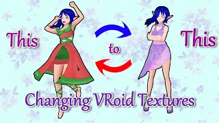 How To Wear My New Clothes  VRoid Texture Tutorial OldOutdated [upl. by Kalmick967]