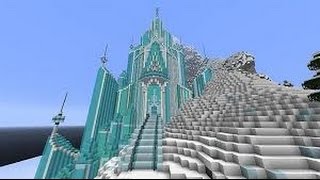 EXPLORING ELSAS ICE PALACE MINECRAFT [upl. by Aibar]