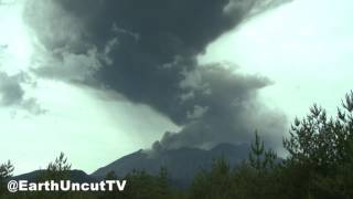 Big Explosive Eruption And Aerial Shots At Sakurajima Volcano In Japan [upl. by Jemina732]