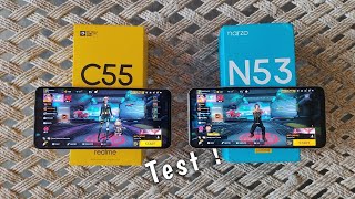 Realme C55 Vs Realme Narzo N53 Gaming Test [upl. by Niobe]