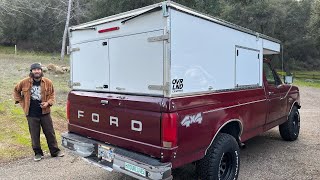 OVRLND Camper Ford F150 Interior Build Part 3 Bench Seat Dust Seal DIY Window Covers [upl. by Green]