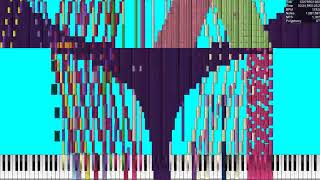 BLACK MIDI Physicalism 138 million notes MLP Note Colored [upl. by Zalucki45]