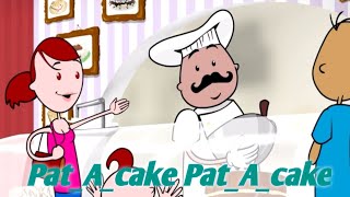 Pat a cake Pat a cake  Nursery rhyme with lyrics for children [upl. by Harbison]