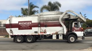 EDCO Autocar WX Bridgeport Front Loader in Ocean Beach [upl. by Bucella]