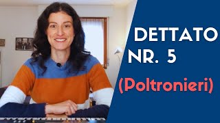 DETTATO MUSICALE NR 5  TUTORIAL PASSO PASSO  ear training esercizio facile di dettato [upl. by Pren]