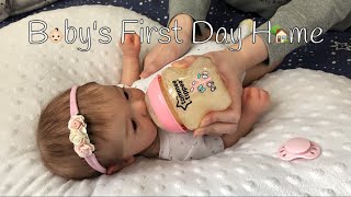 Relaxing Reborn Video Baby’s First Day Home From The Hospital  Name Review🧸 Reborn Roleplay [upl. by Annoif87]