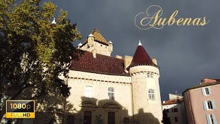 🚶 Walking film  Aubenas Ardèche France  Rainy day walking in the center of Aubenas [upl. by Jorey308]