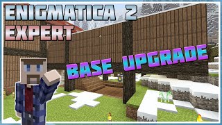 Base Building and Building Gadgets  Minecraft Enigmatica 2 Expert 24 [upl. by Lehrer]