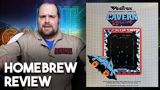 Cavern Rescue for Vectrex  MGG Homebrew Game Review [upl. by Bibby229]